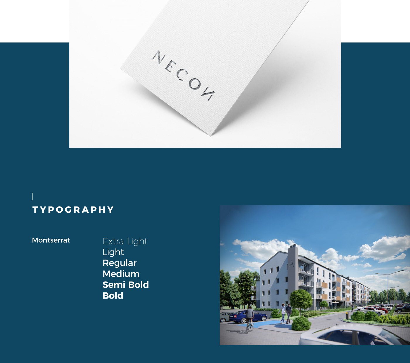 construcion company branding  identity cards modern minimalist