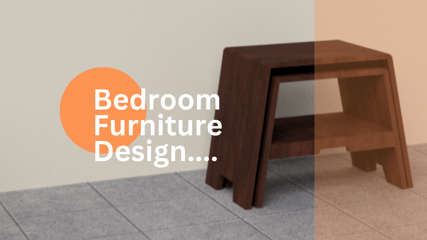 design furniture NIFT model product design  bedroom design modelling 3d opportunity 3D fusion360 render