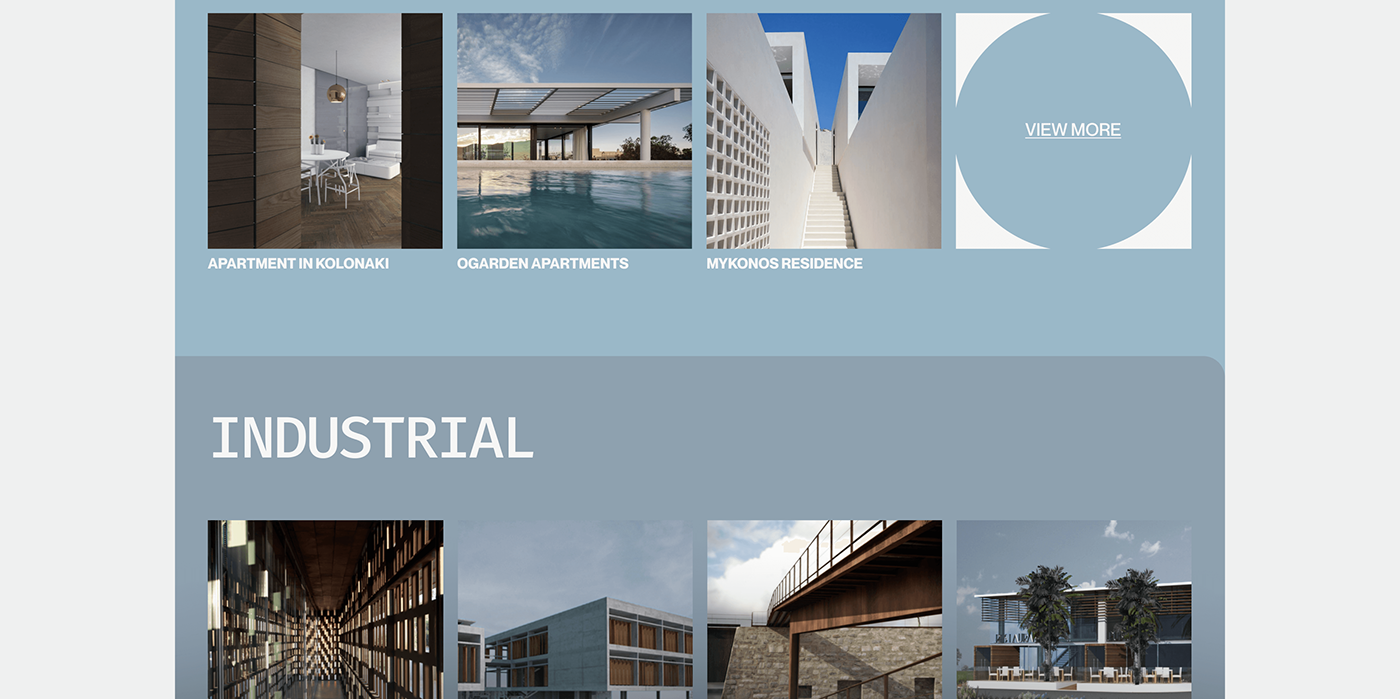 architecture ux/ui redesign Website UX design ui design clean agency corporate modern