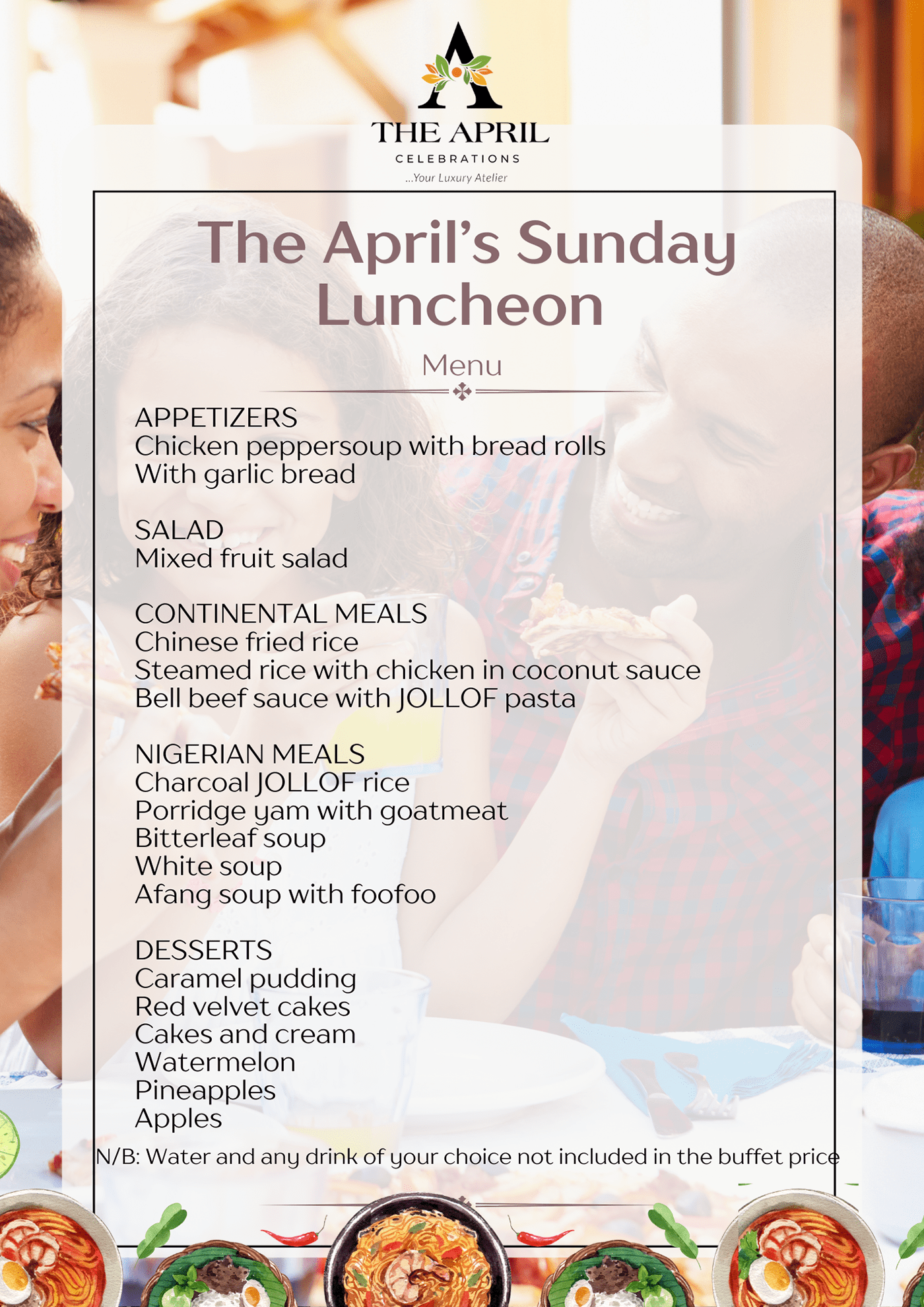 The April Sunday Luncheon