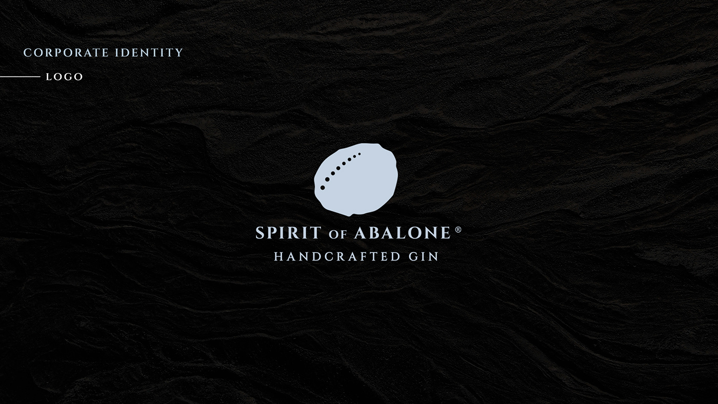 brand identity branding  Corporate Identity corporatedesign gin graphicdesign logodesign Packaging spiritofabalone Web Design 