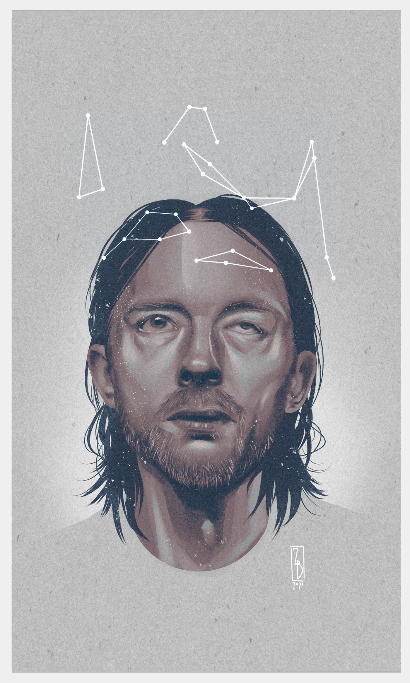 Radiohead amnesiac constellation pyramid song stars thom Yorke