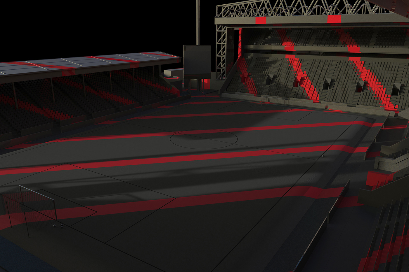 football stadium CGI digital art soccer graphics visualisation sport league