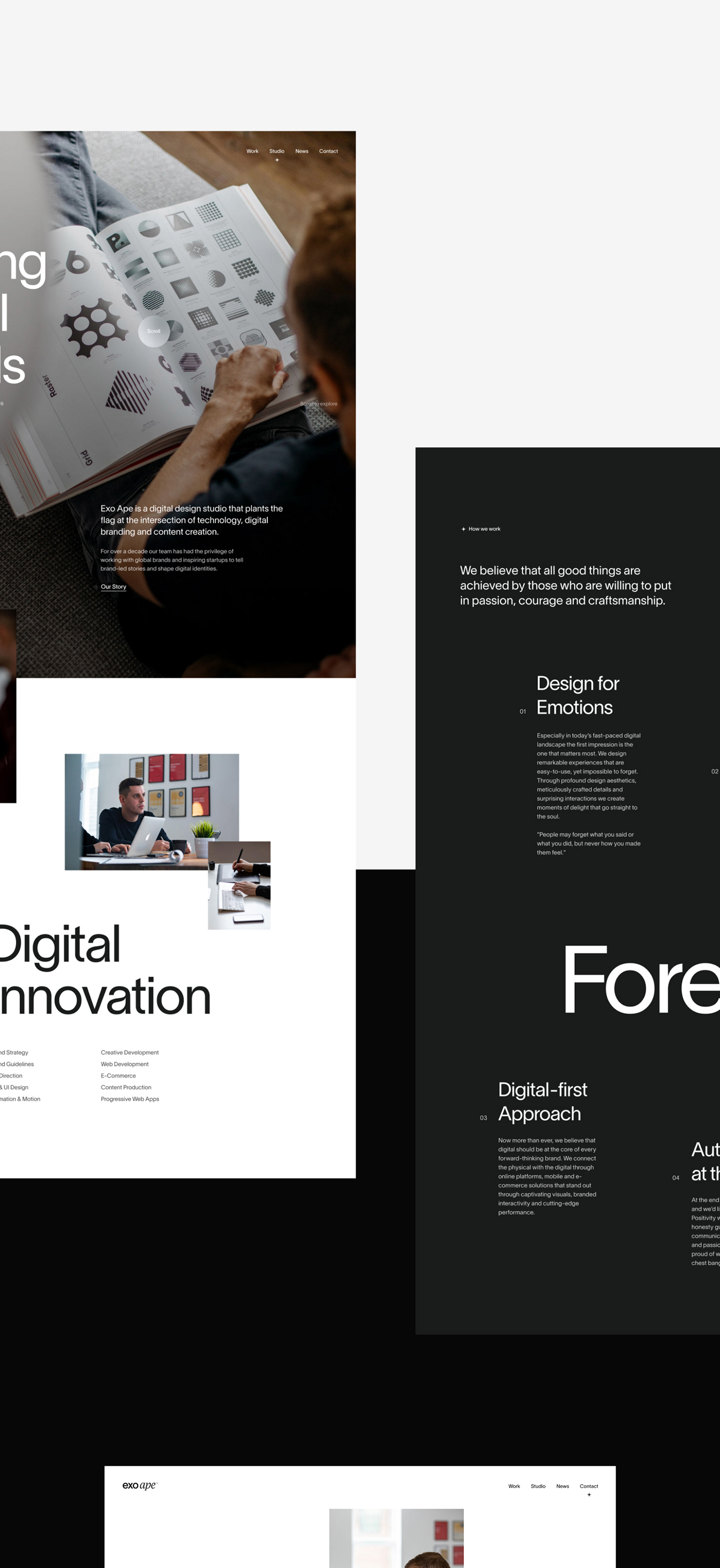 agency branding  designer portfolio studio typography   Website