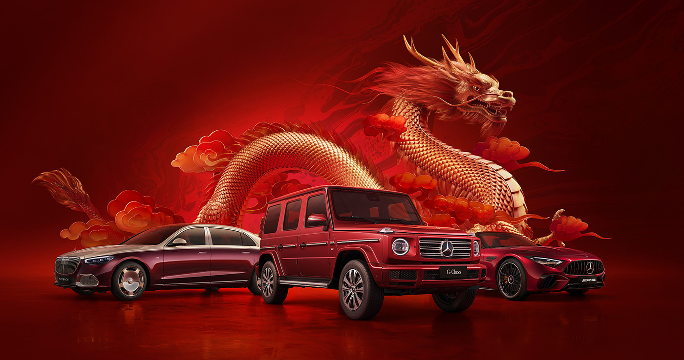 Vehicle cny chinese new year 3D