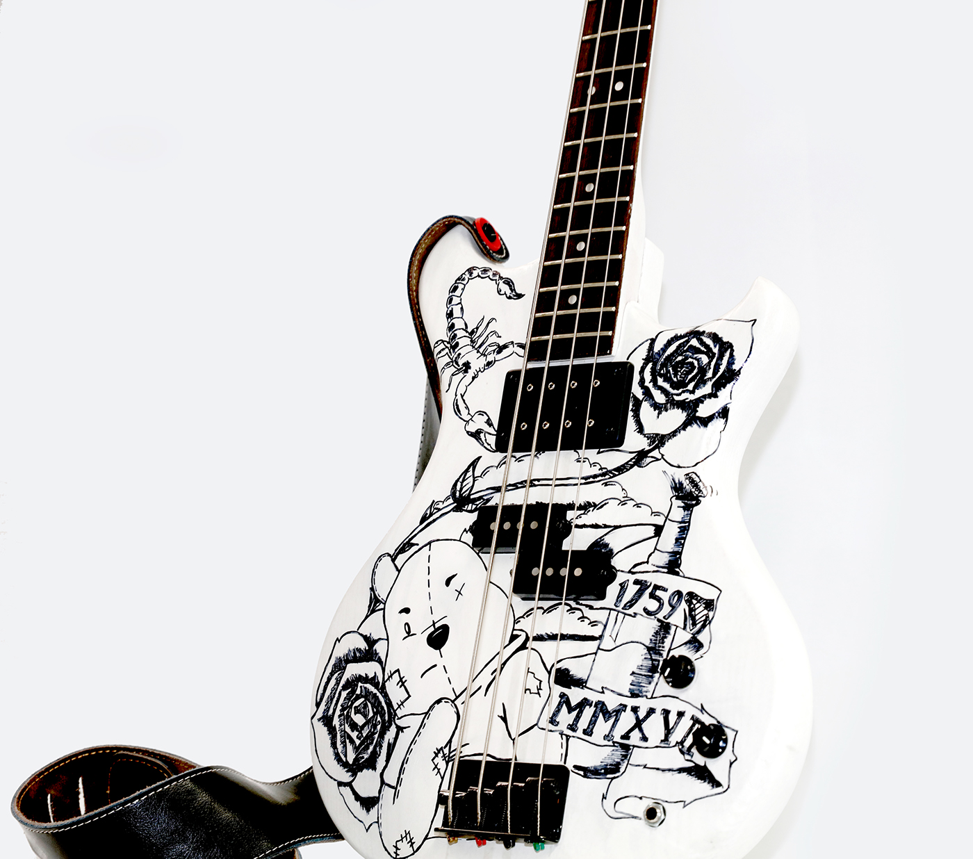 guitar Drawing  design Rock And Roll sketch guitar design