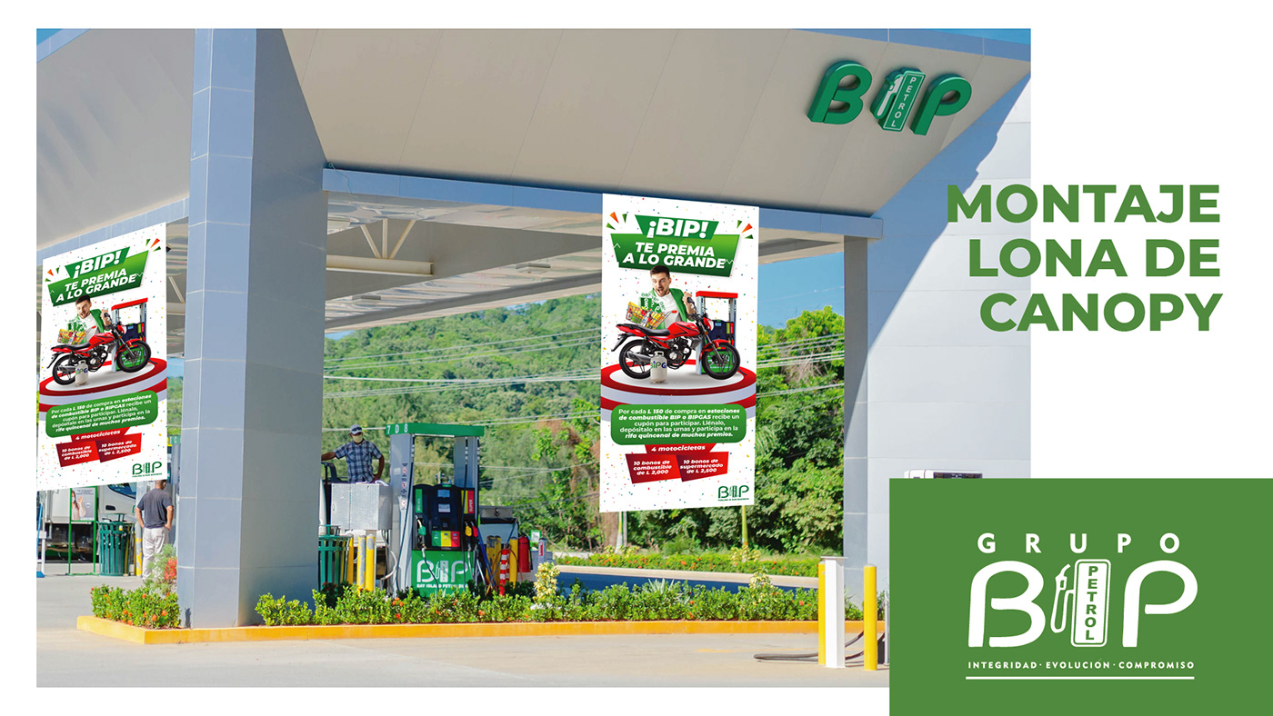 gas station Honduras promo campaign Advertising  Graphic Designer Logo Design bayislands