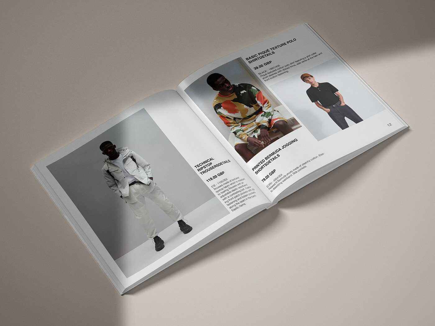 brochure Catalogue concept editorial Fashion  InDesign magazine minimal typography   zara