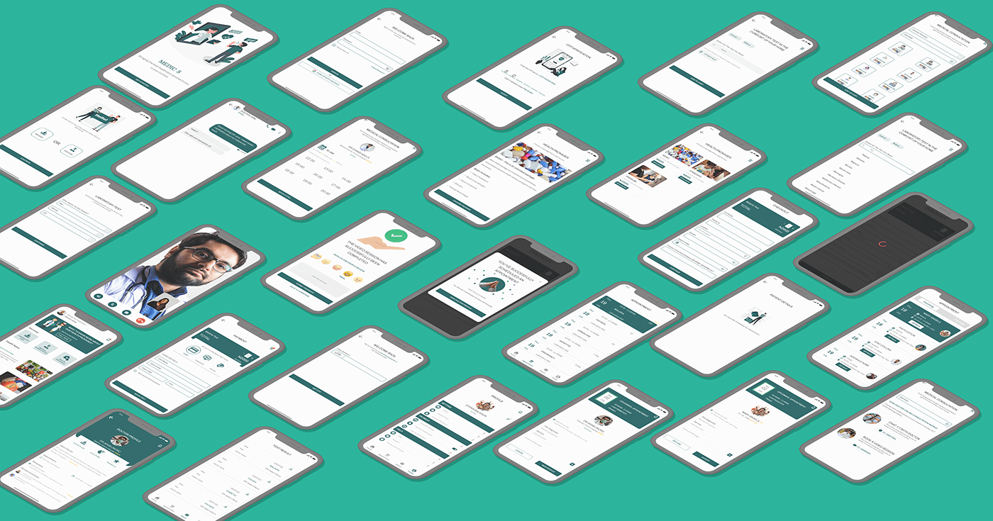 healthcare healthtech TELEMEDICINE UI/UX CaseStudy dashboard design user experience Mobile app Figma