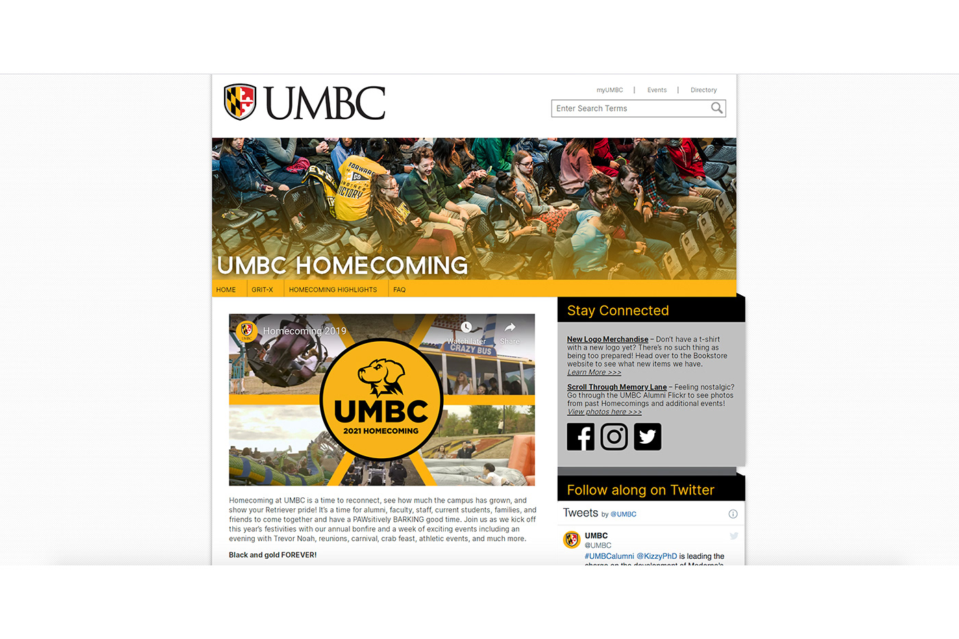 branding  design Homecoming logo UI umbc