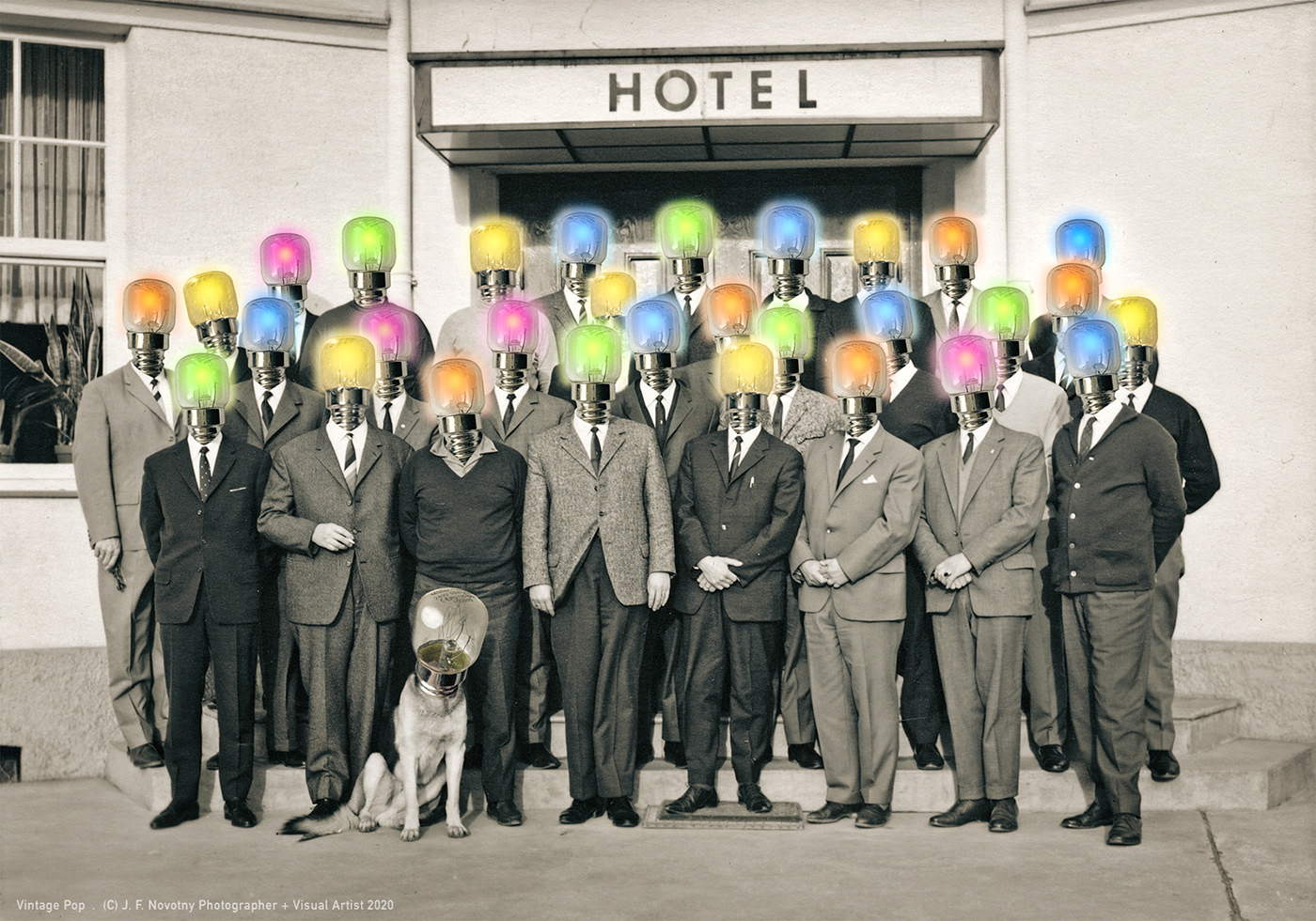 bizarre collage crazy photomontage popart surreal vintage vintagepop