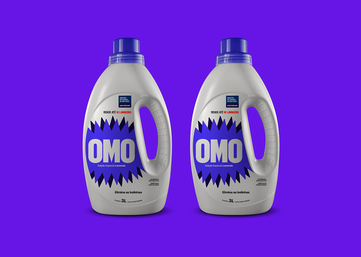 Packaging redesign embalagem omo Unilever detergent laundry brand identity