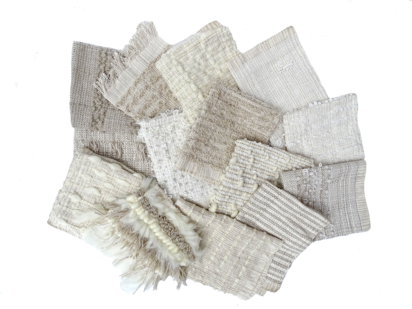 weaving Fashion  Collaboration Neutral textures patchwork