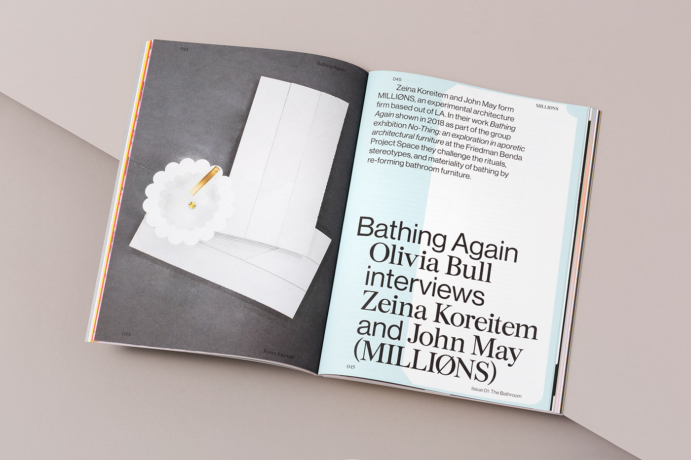 magazine print editorial design architecture bathroom
