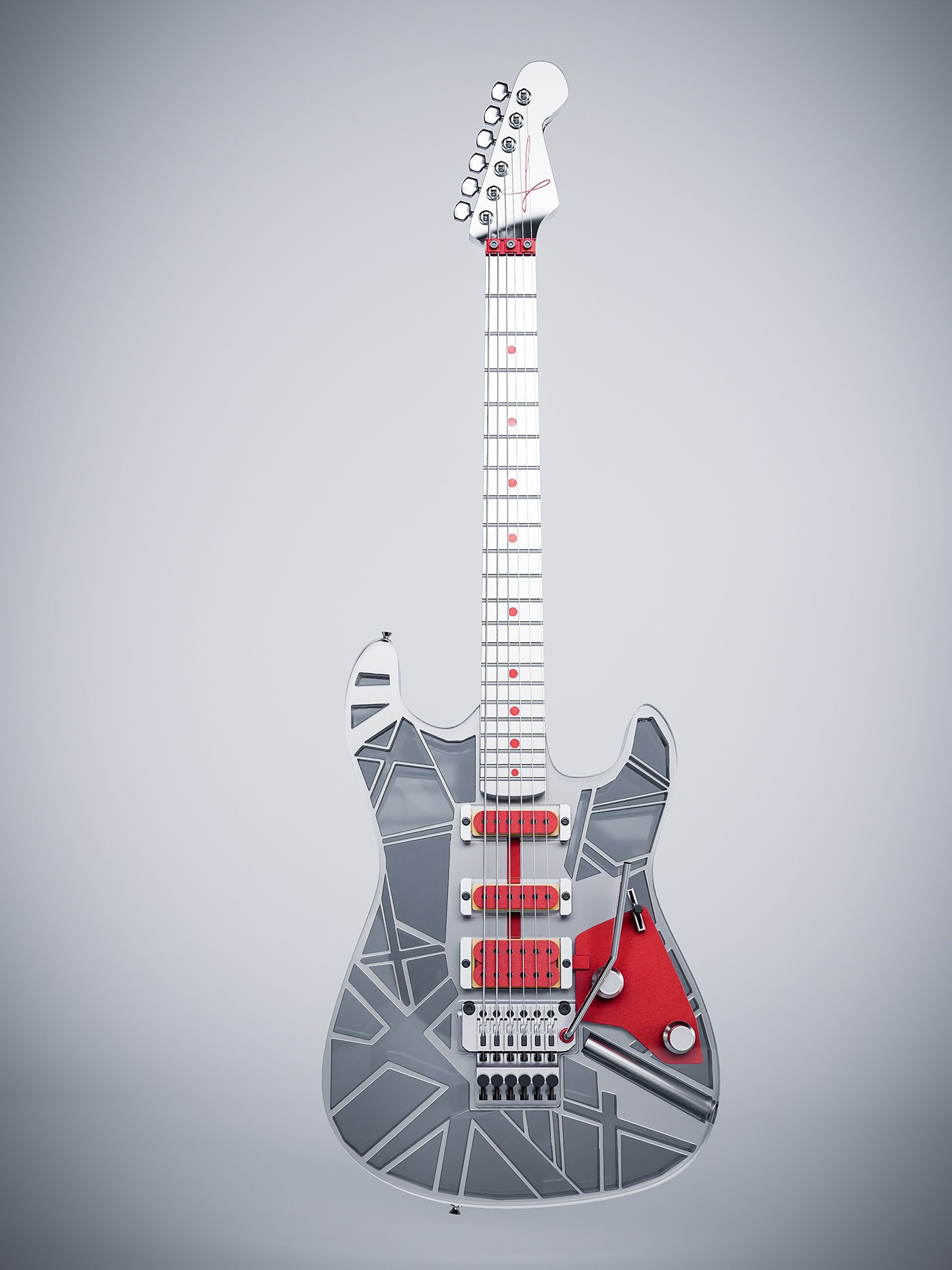 guitar product design  Render modern blender cinema4d art music instrument industrial design 