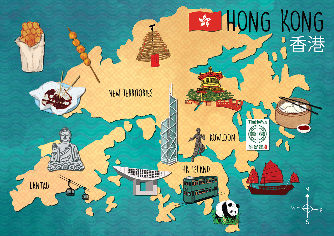 map maps illustrated maps India Travel city Hong Kong Ireland