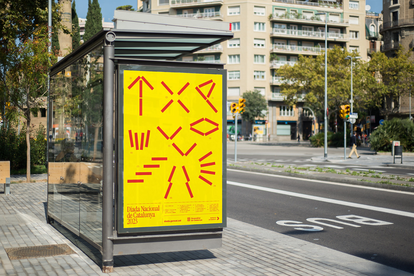 barcelona Cataluña catalunya catalonia festive campaing identity poster visual identity diada