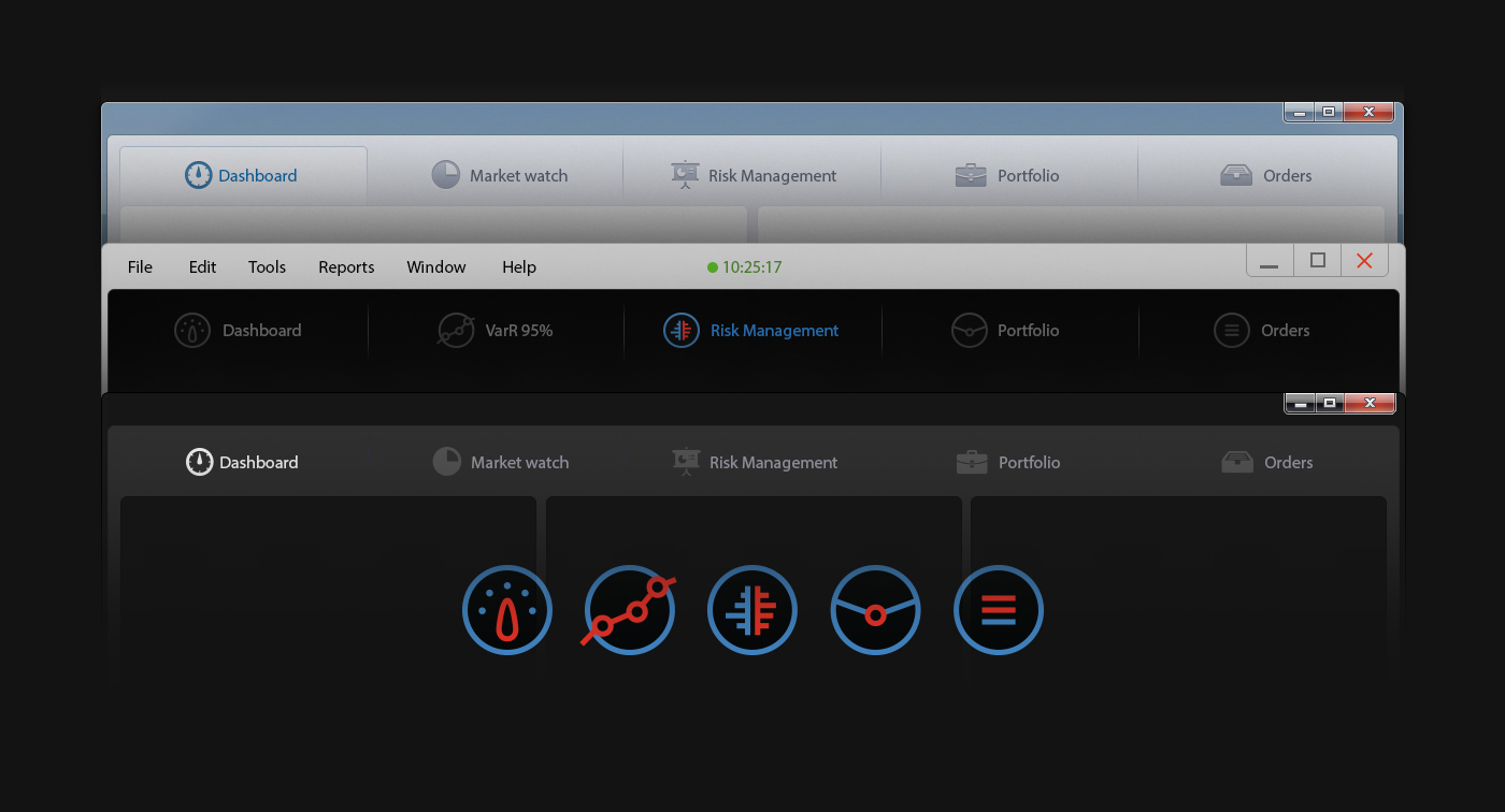 finances app trading UI dashboard product design  broker Interface dark ux
