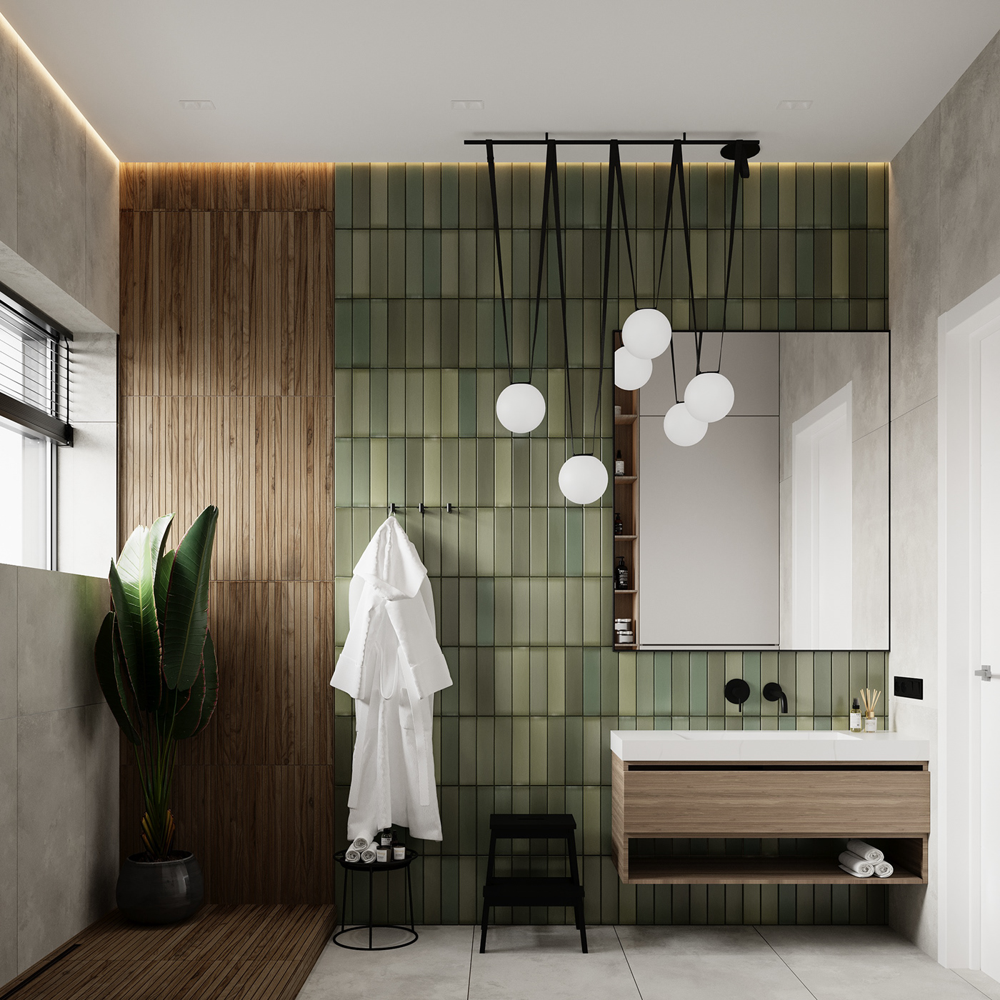 design designinterior bathroom 3dmax corona render  visualization interior design  Render Interior