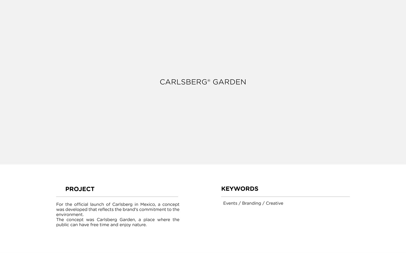 Carlsberg Event garden Launching