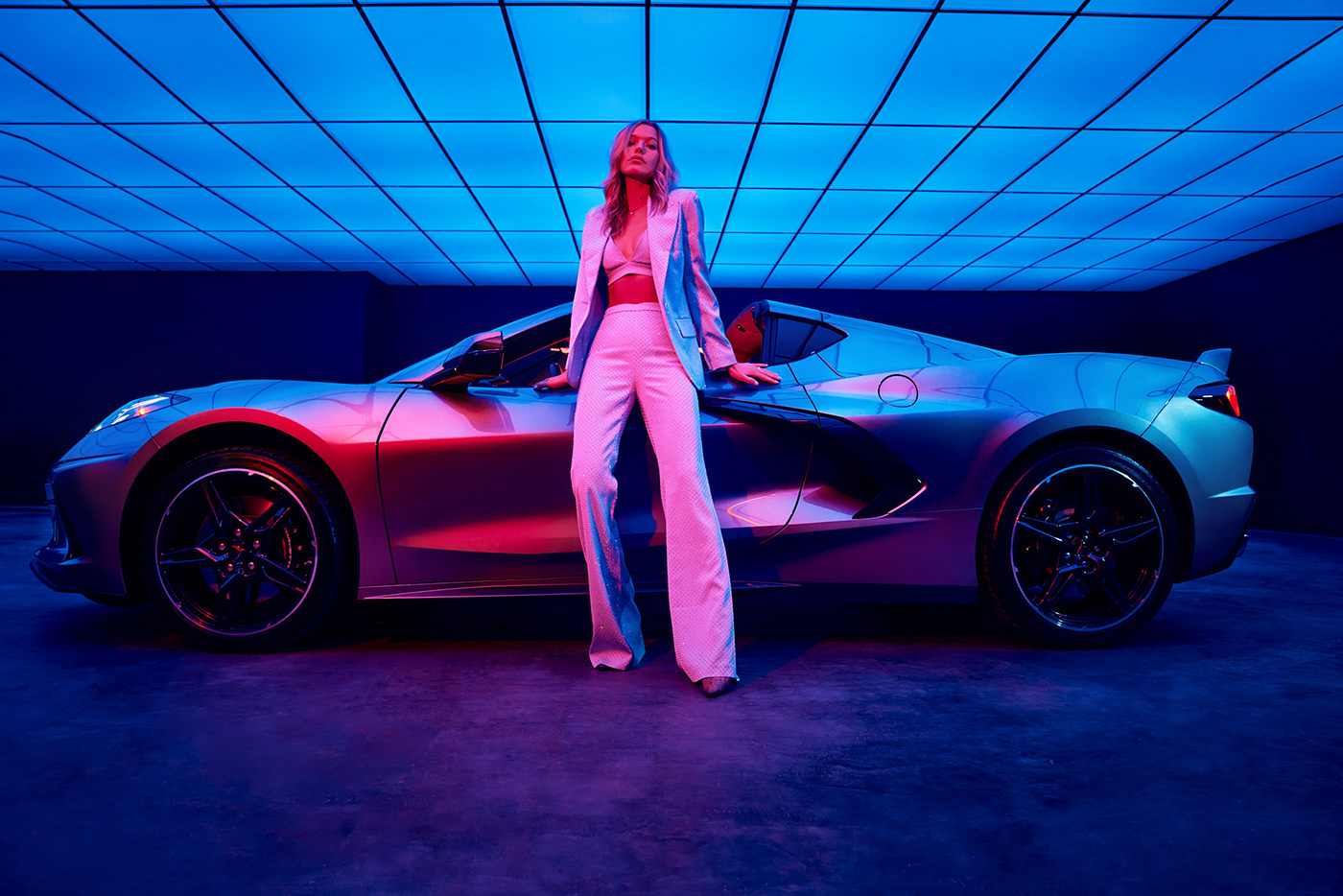 automotive   chevrolet Chevrolet Corvette  Corvette Fashion  lighting Photography  Sony