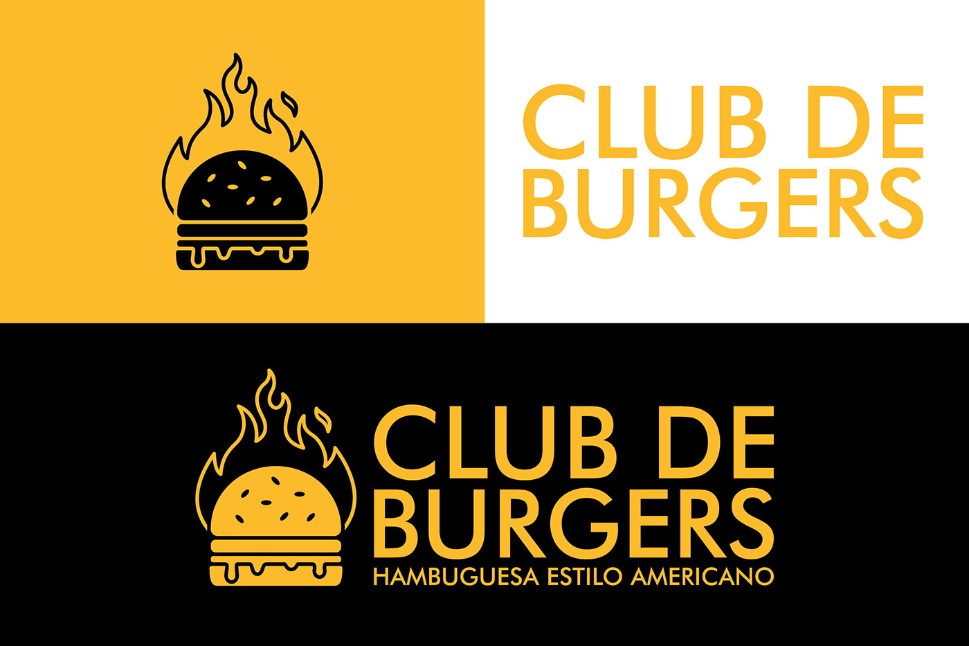 burger Hamburgesas logo Rebrand stickers