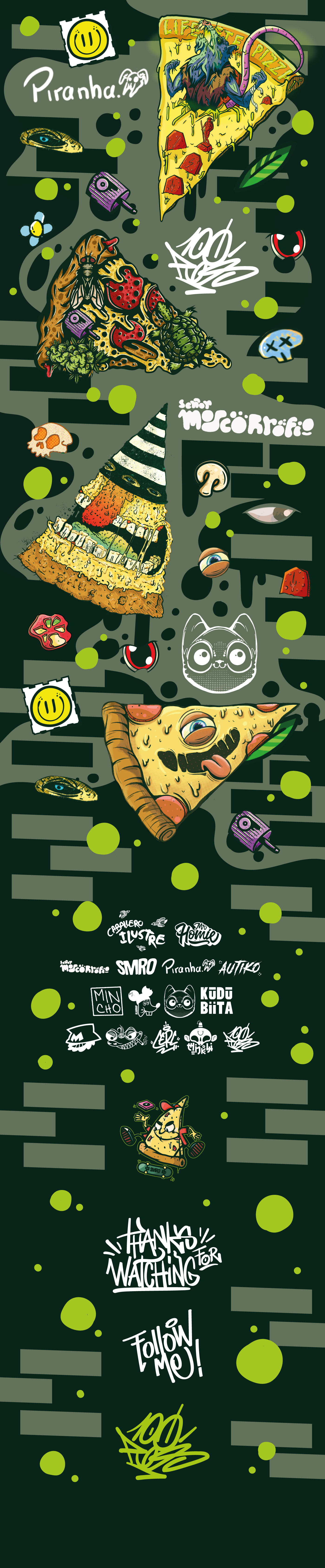 characterdesign design graphicdesign Illustrator Pizza pizzalove vector