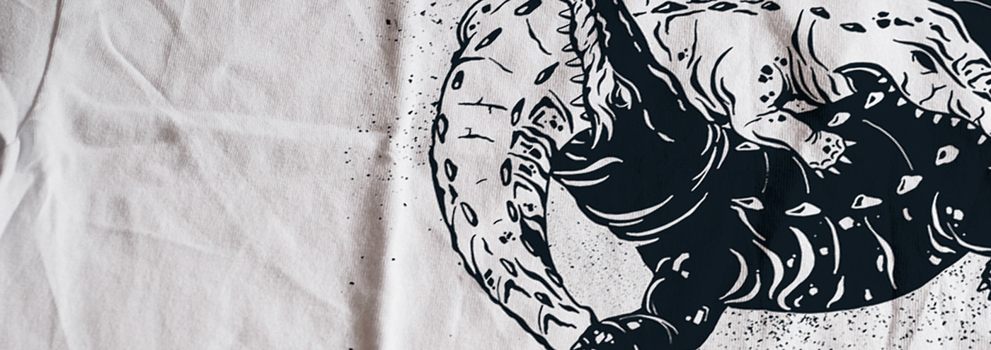 animal crocodile ILLUSTRATION  graphic print t-shirt design fight Drawing  Love