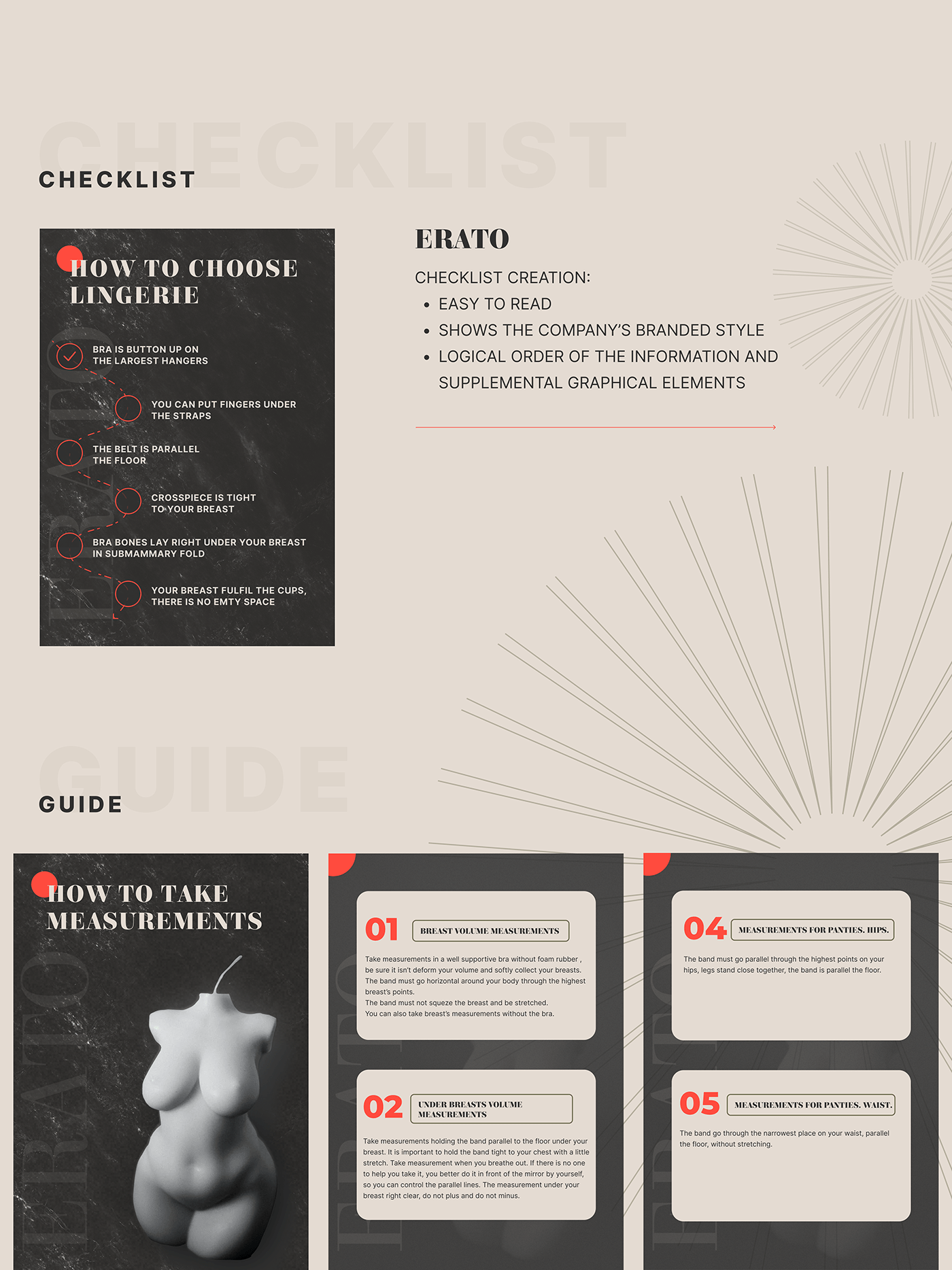 brandedstyle checklist design Guide landing page lingerie Onlineshop tilda ux Website