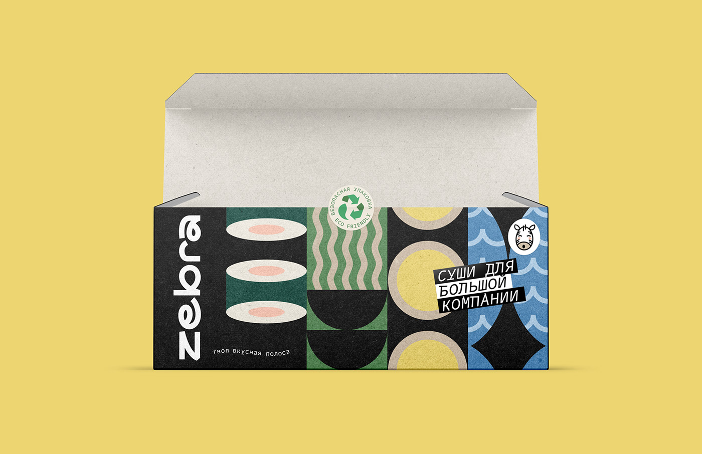 branding  Character delivery Food  identity logo Packaging zebra pattern
