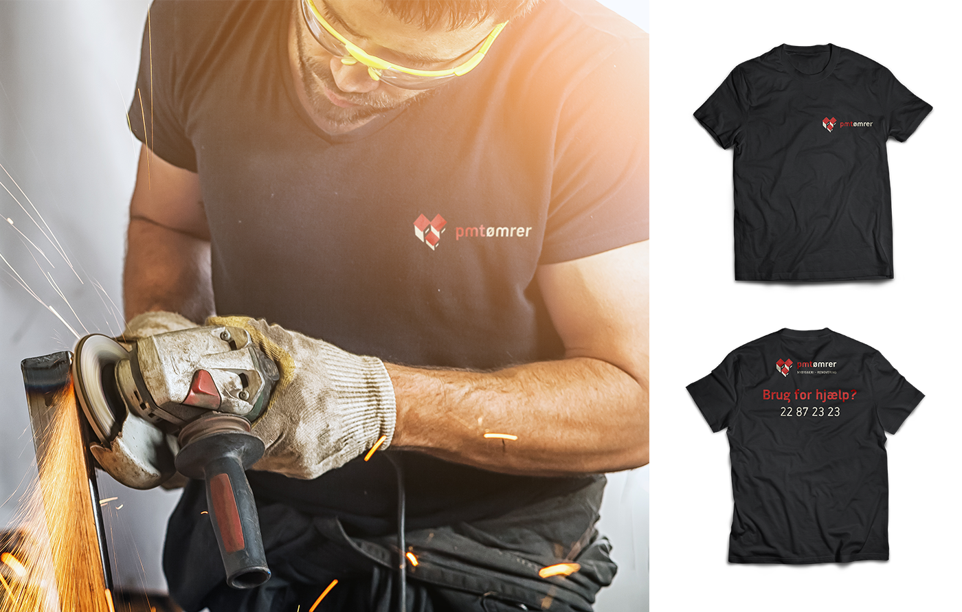 construction real estate branding  identity art direction  Logotype mark red builders building