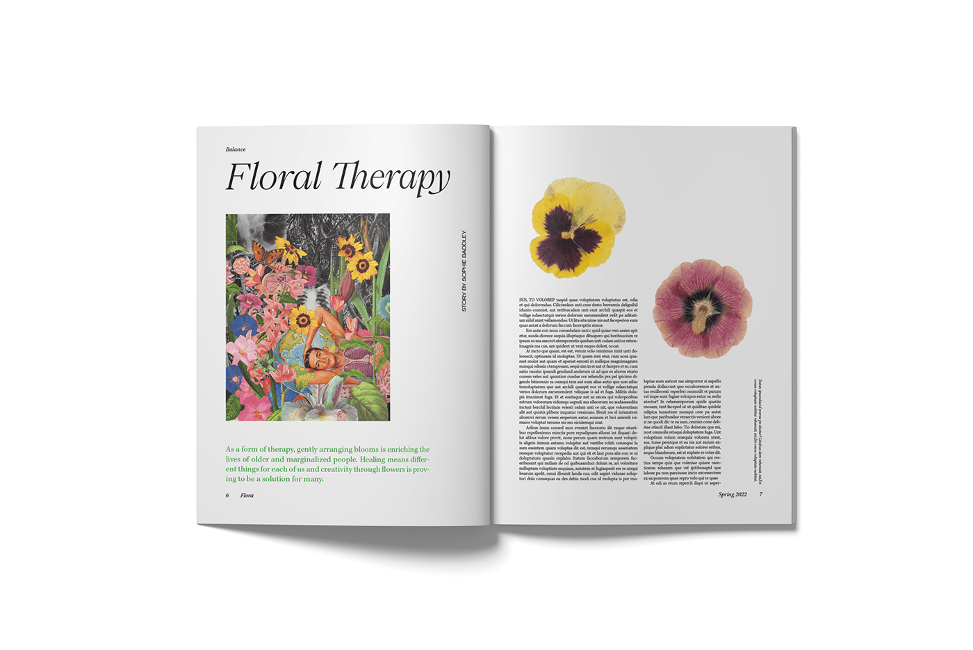 editorial Flora Floral design Floral Magazine flower flower magazine Flowers magazine rebranding redesign