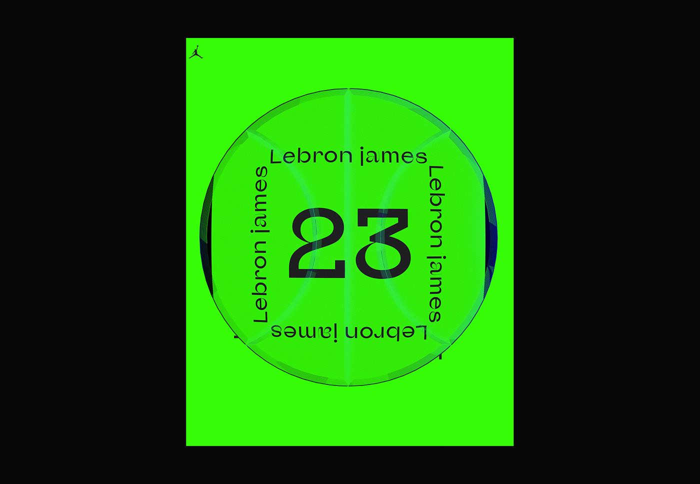 bauhaus c4d grid Layout LeBron James NBA Nike poster tipografia typography  