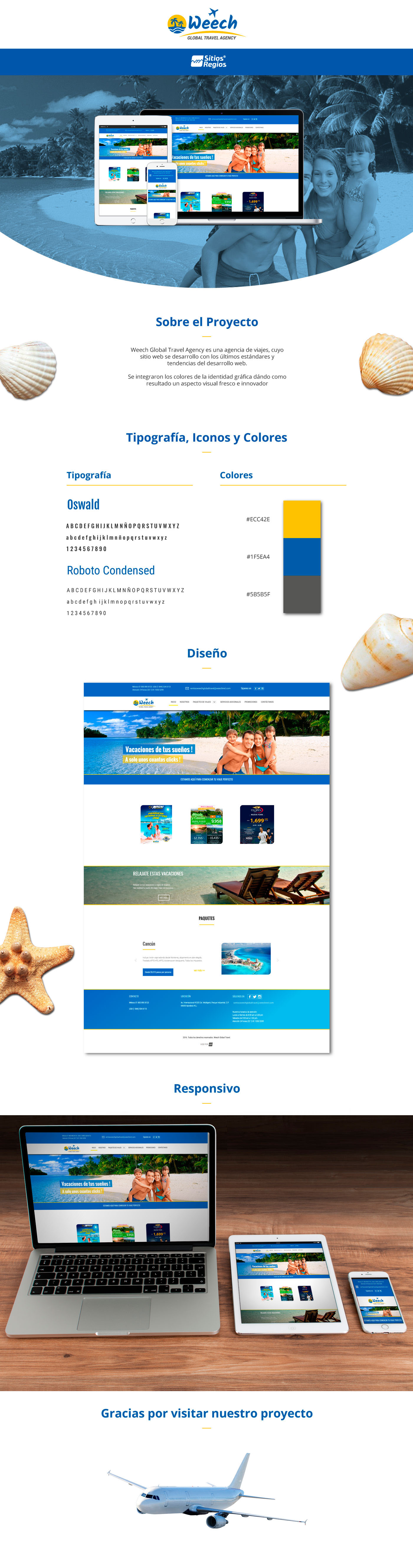 Diseño web desarrollo web viajes agencia de viajes