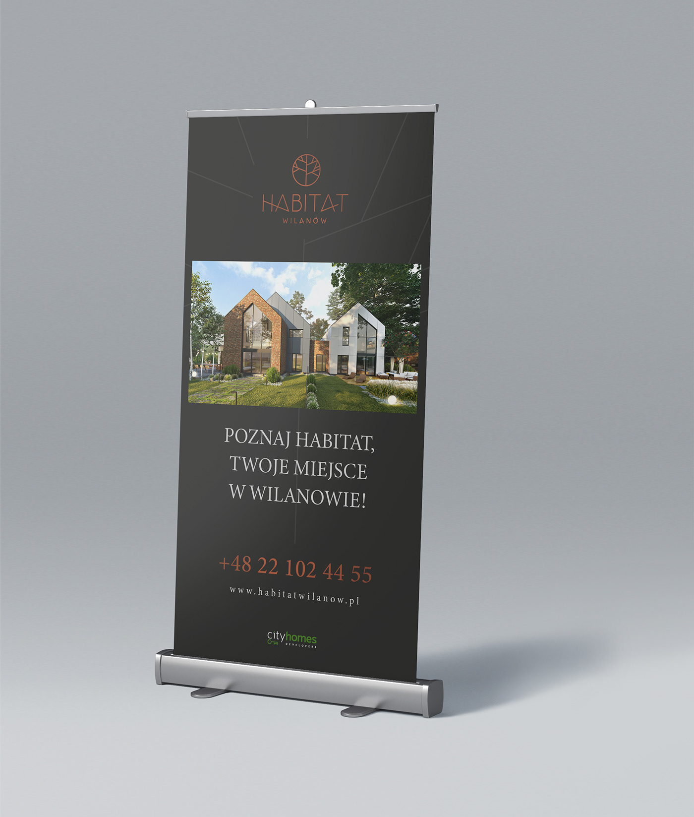 billboard brochure design folder kv leaflet logo Property marketing visual identity Website