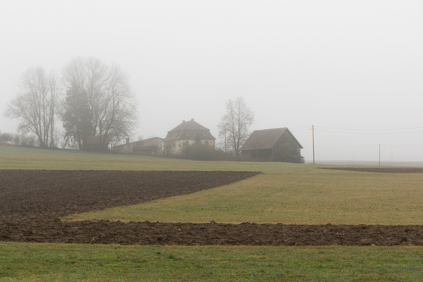 rural derelict deserted Space  fog hinterland Void