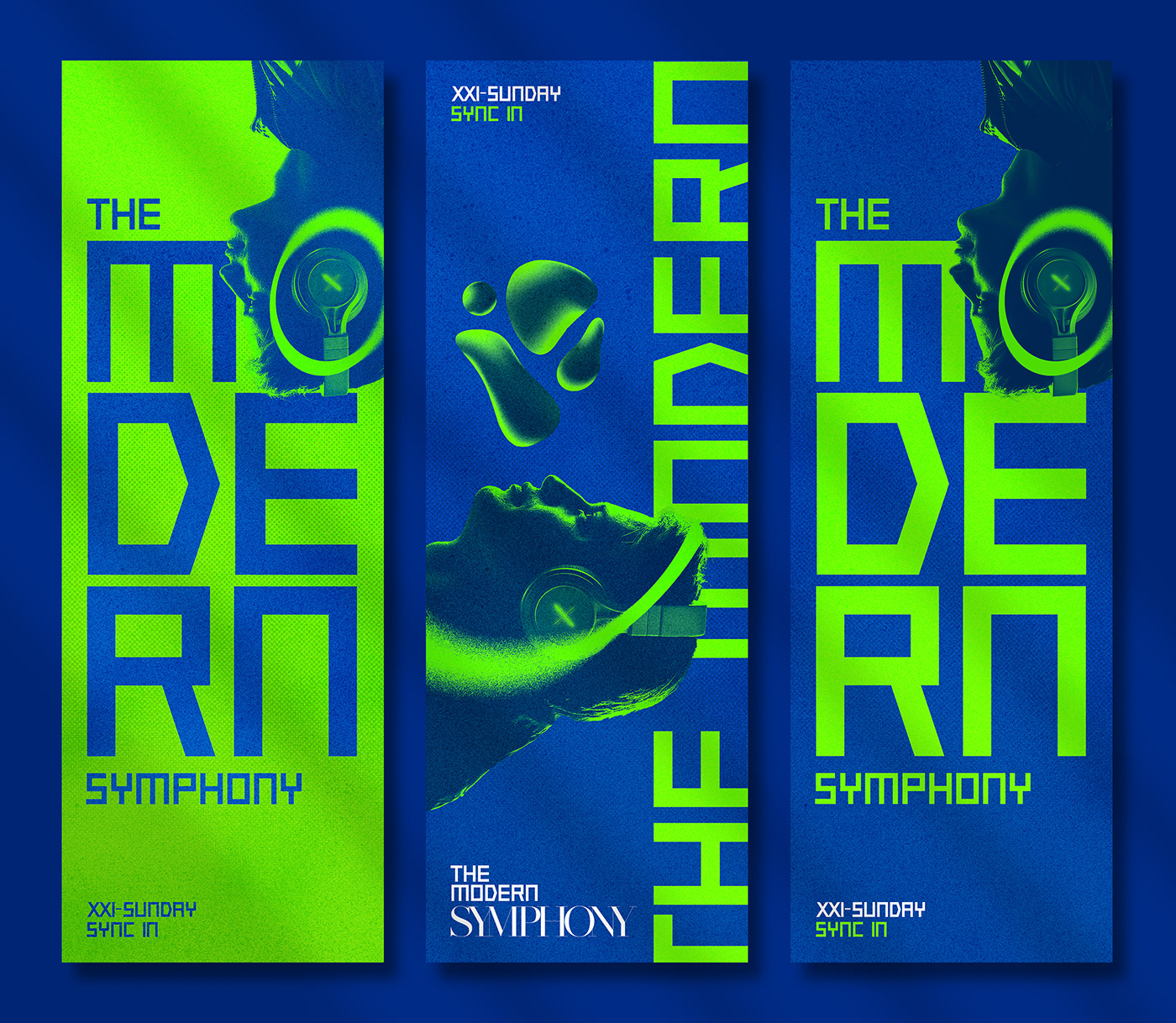 billboard brand identity graphic design  Modern Design neon poster Poster Design trendy typography   Unique