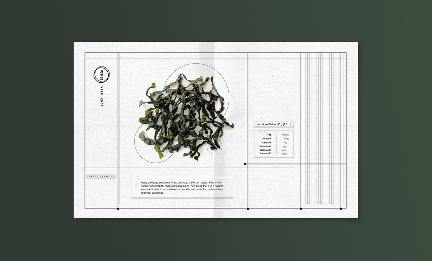 seaweed sea green chinese debossing embossing Packaging paper print design 