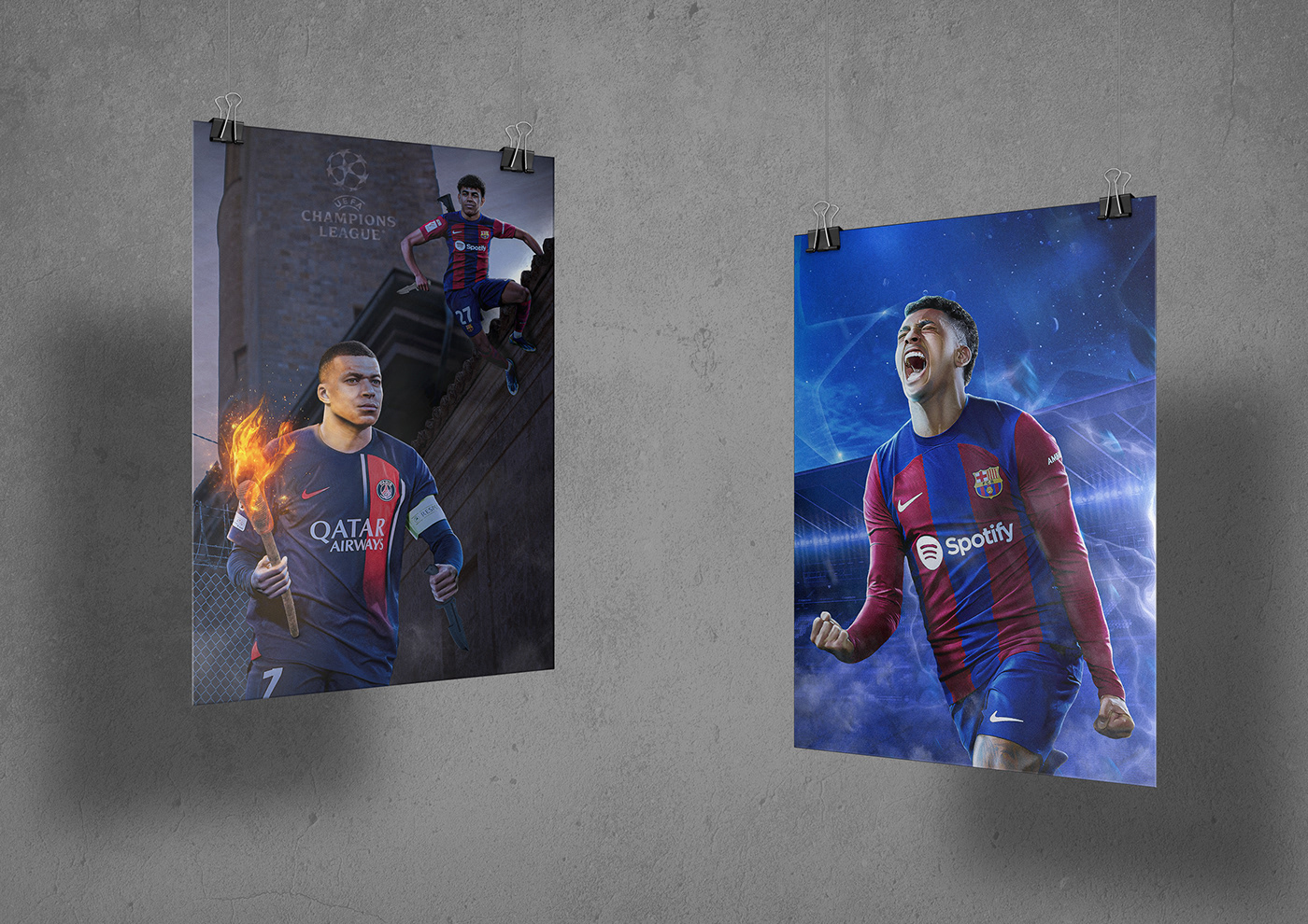 barcelona PSG football soccer Sports Design graphic visual identity design football design sports
