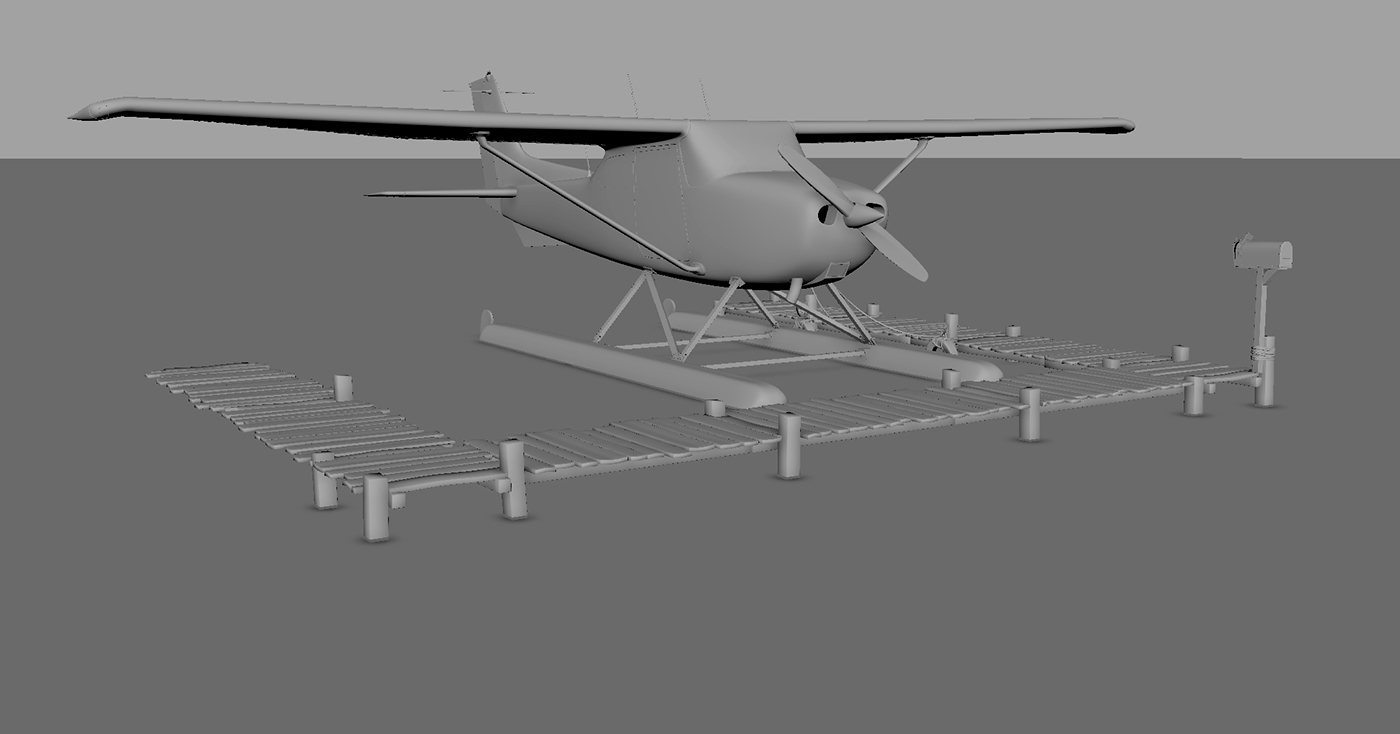 luminous creative imaging 3D CGI postproduction retouching  cade martin fedde souverein pontoon plane lake