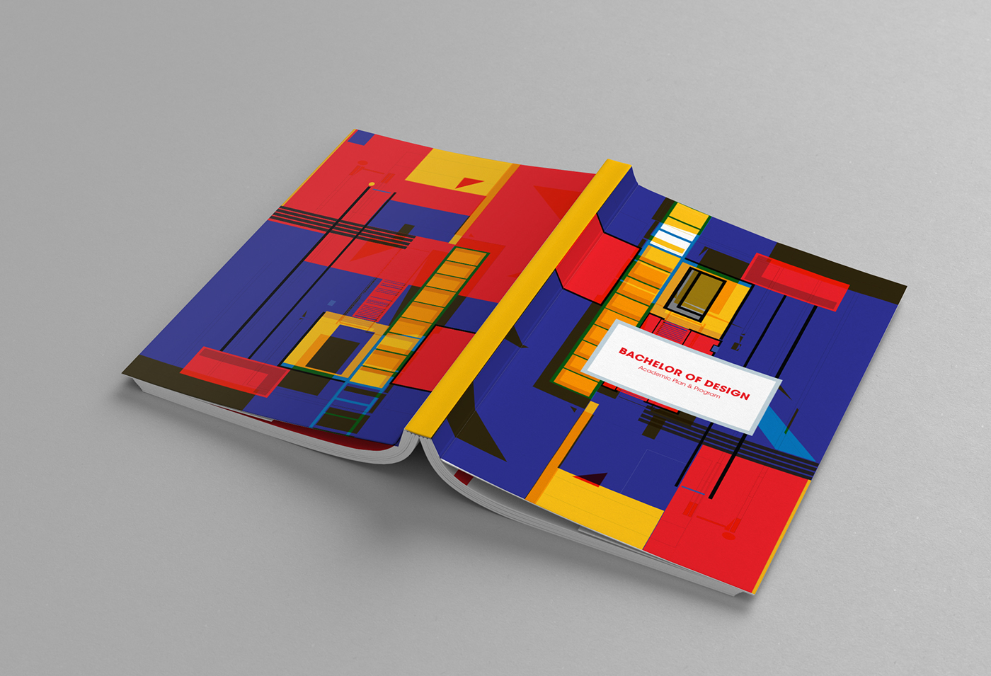 design school academia Education design program Handbook typography   Layout colors geometry