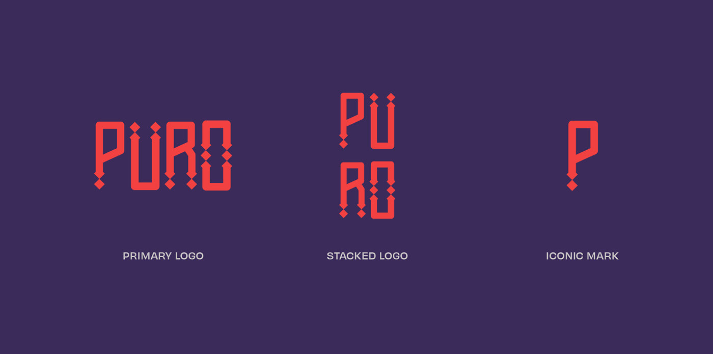 Image contains logo variations for a restaurant brand identity