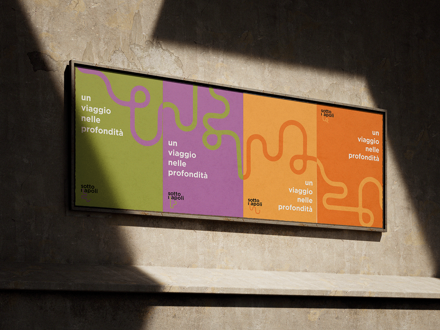 museum brand identity logo Signage Packaging Italy 3D poster billboard Mockup