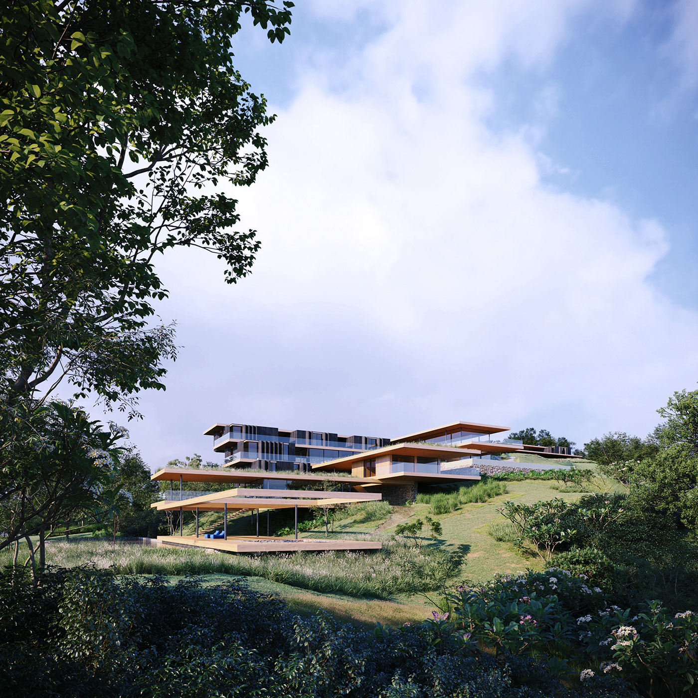 3D arca3d architecture archviz Brazil felipe caboclo house Nature visualization wood