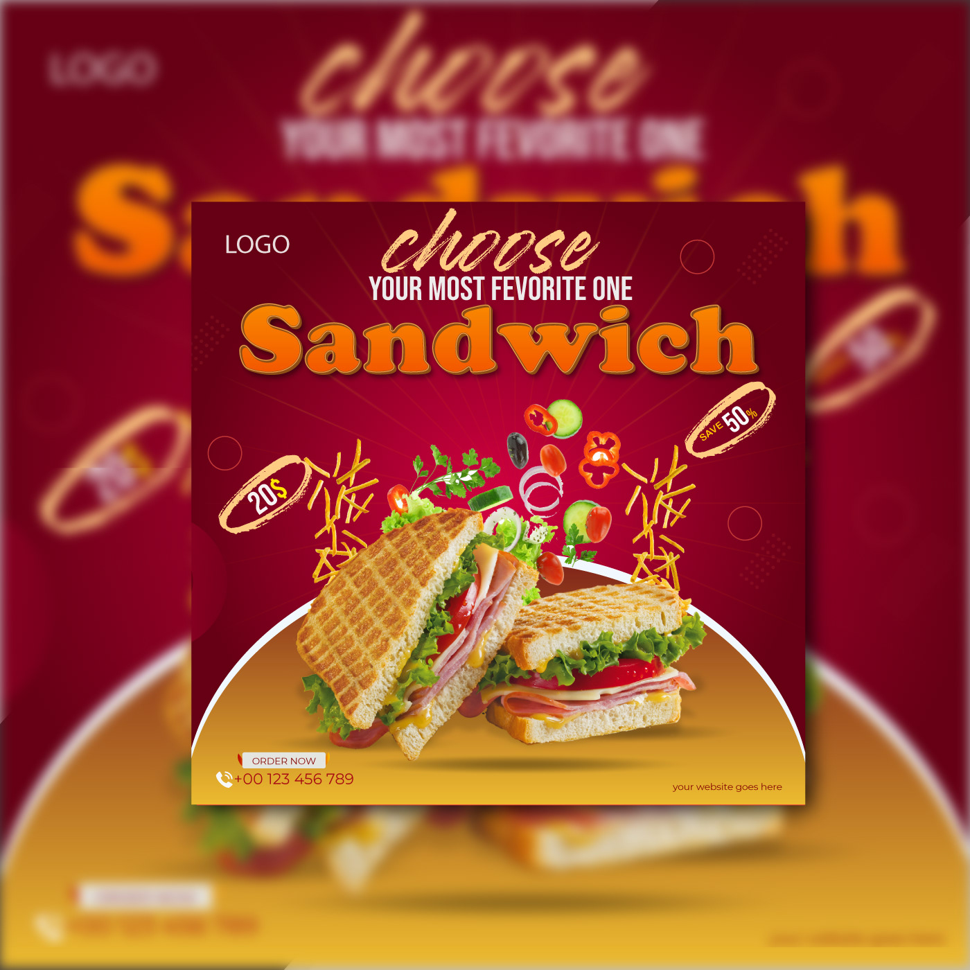 food poster design Food Posters Social media post sandwich Fast food Advertising  menu design menu food photography food poster