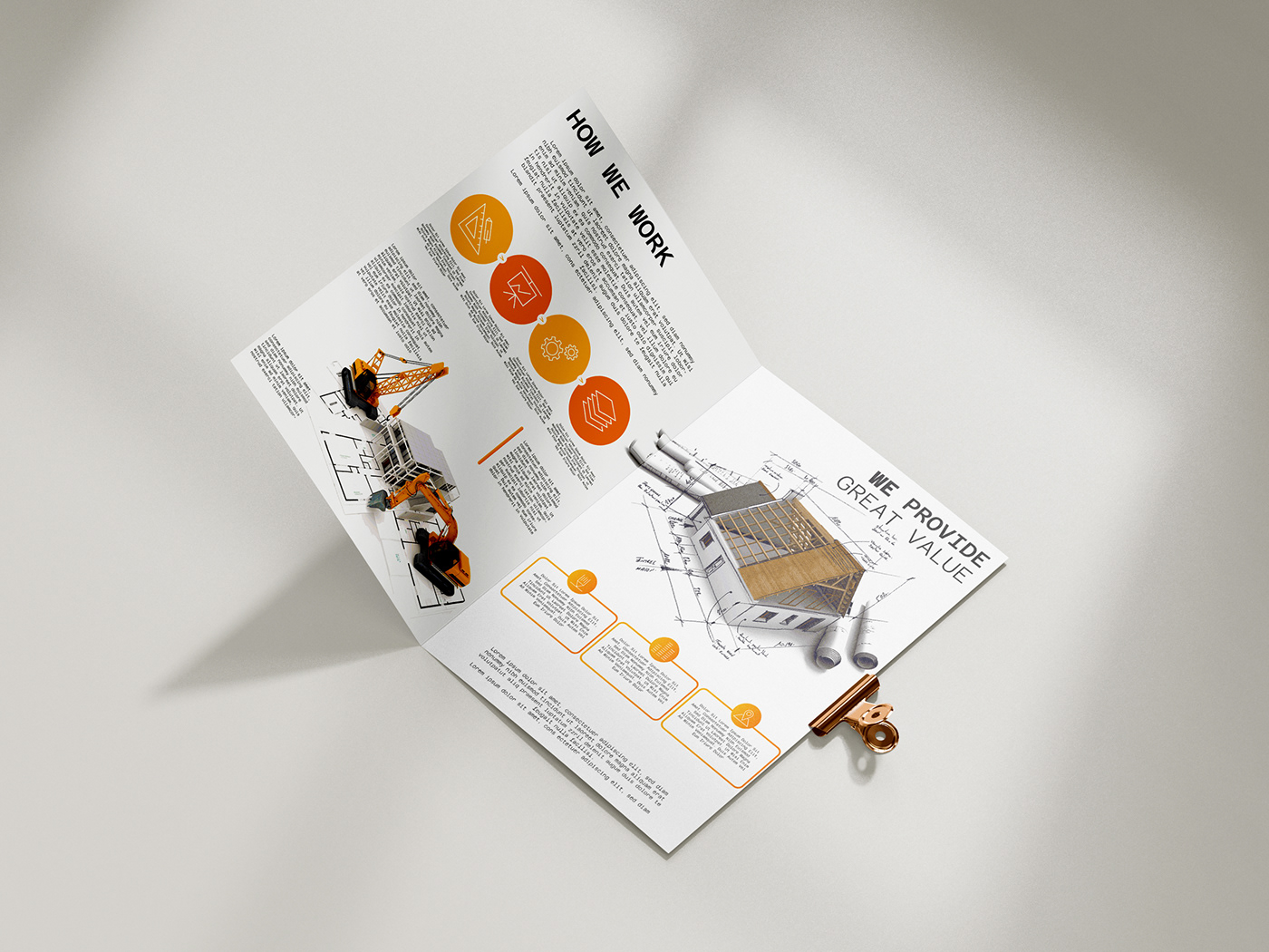 corporate Booklet magazine trifold brochure trifold brochure Brochures design Bi-fold a4 template