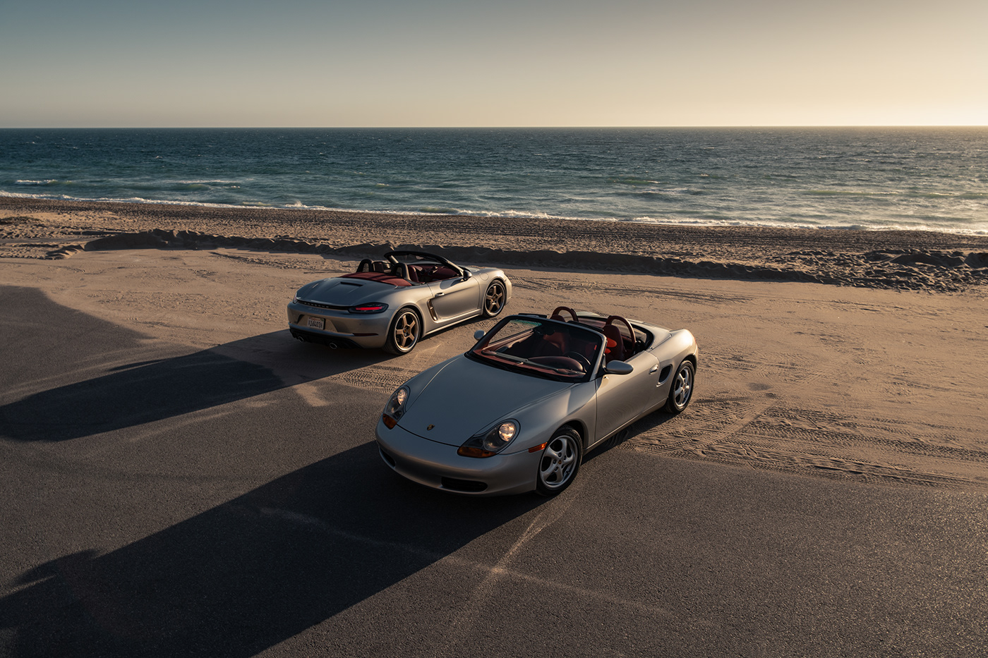 automotive   beach Boxster colors gold Ocean Photography  Porsche sunset