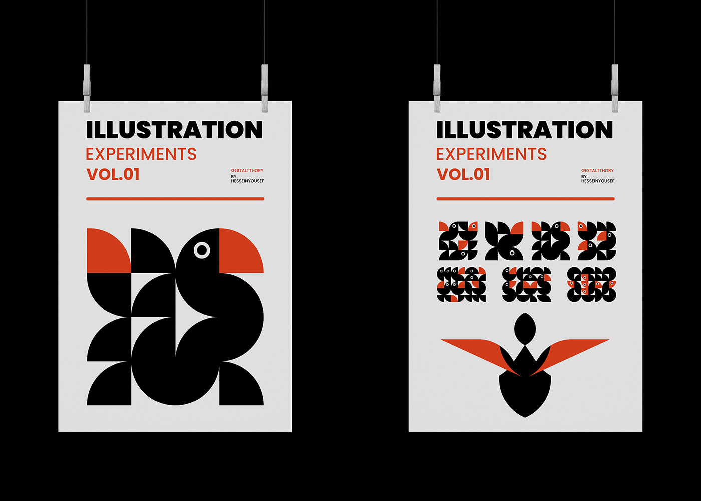animals art geometric gestalt minimal poster t-shirt Poster Design posters