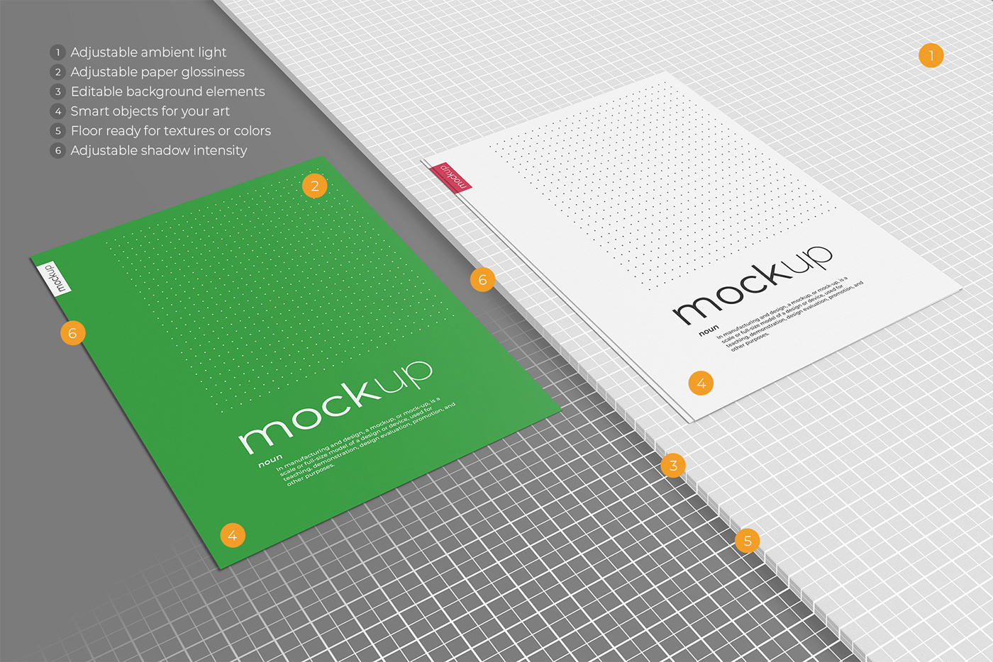 CV editable flyer free Mockup Perspective poster premium Resume stack