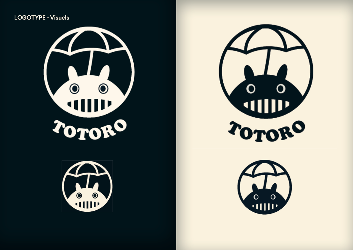 charte graphique design design graphique logo totoro Typographie